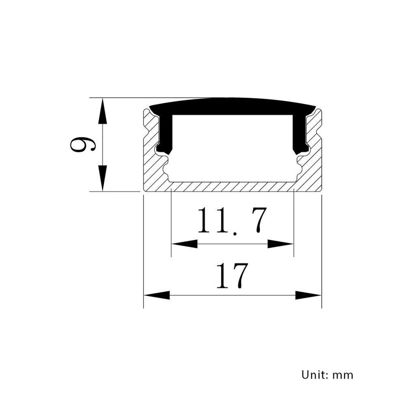 LED Slim Surface Aluminum Channel - Elumalight