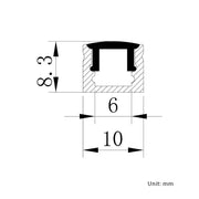LED Mini Square Aluminum Channel - Elumalight