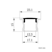 LED Deep Top Flange Aluminum Channel - Elumalight