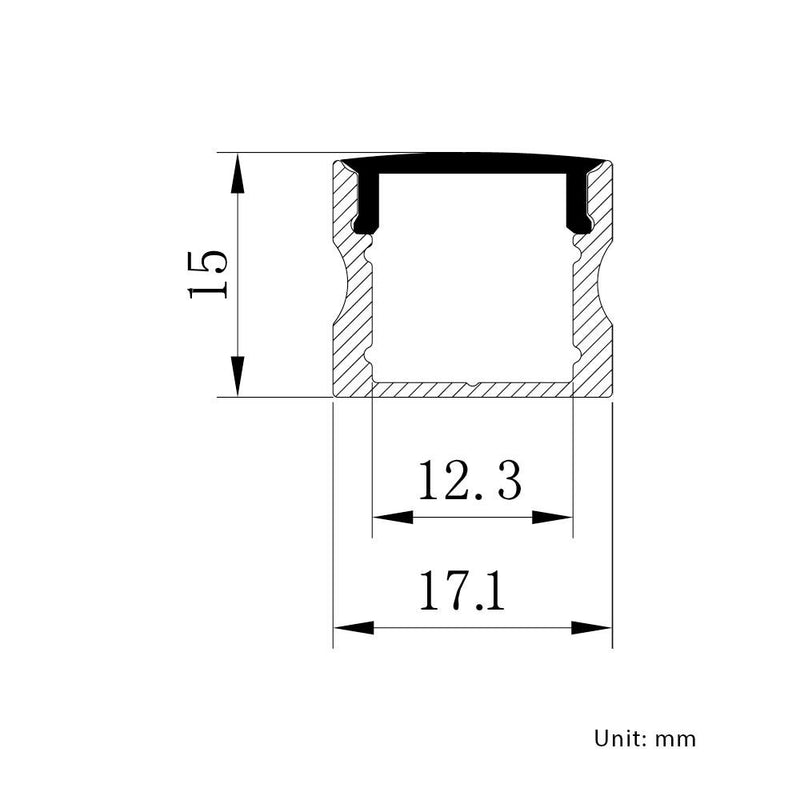 LED Deep Surface Aluminum Channel - Elumalight