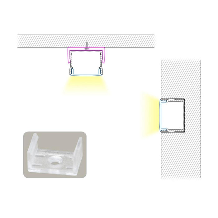 LED Deep Surface Aluminum Channel - Elumalight