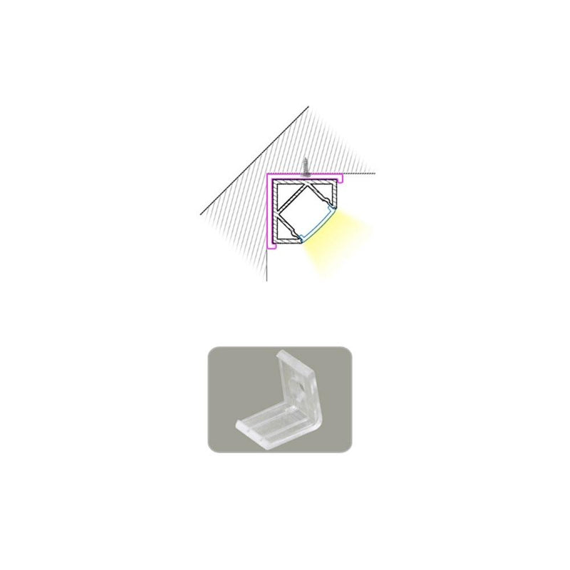 LED Angle 45 Aluminum Channel - Elumalight