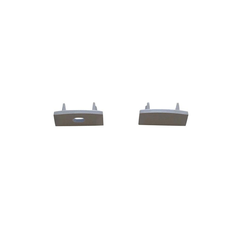 EL-CH-102 LED Slim Surface Aluminum Channel End Caps - Elumalight