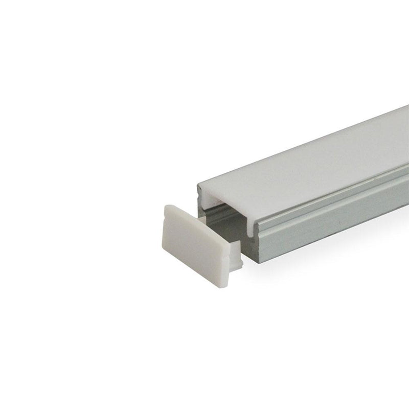 EL-CH-102 LED Slim Surface Aluminum Channel End Caps - Elumalight