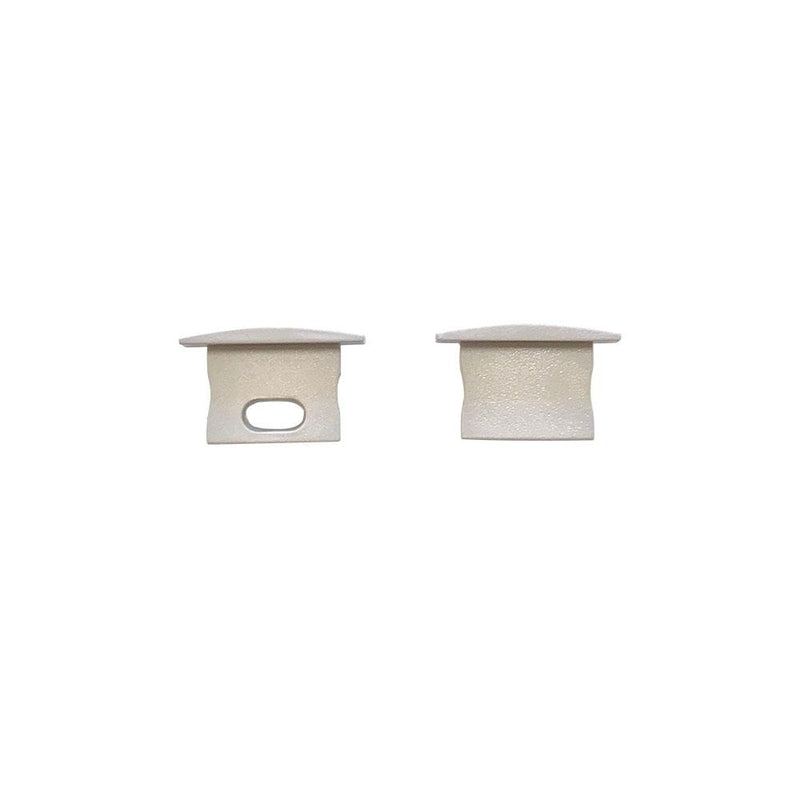 EL-CH-106 LED Deep Top Flange Aluminum Channel End Caps - Elumalight