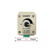 LED Rotary Knob Dimmer Switch 12 or 24V - Elumalight