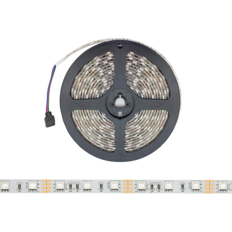 LED RGB Tape Lights 12V DC 16 ft Reel - Elumalight
