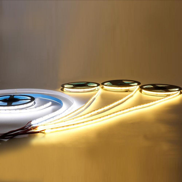 COB LED Strip Light Flexible Tape Lights Home DIY Lighting Warm White 5V  12V 24V