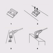 EL-157LED LED High Output Arm Light Flat Mounting Clip - Elumalight