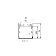 LED Wide Deep Aluminum Channel - step-1-dezigns
