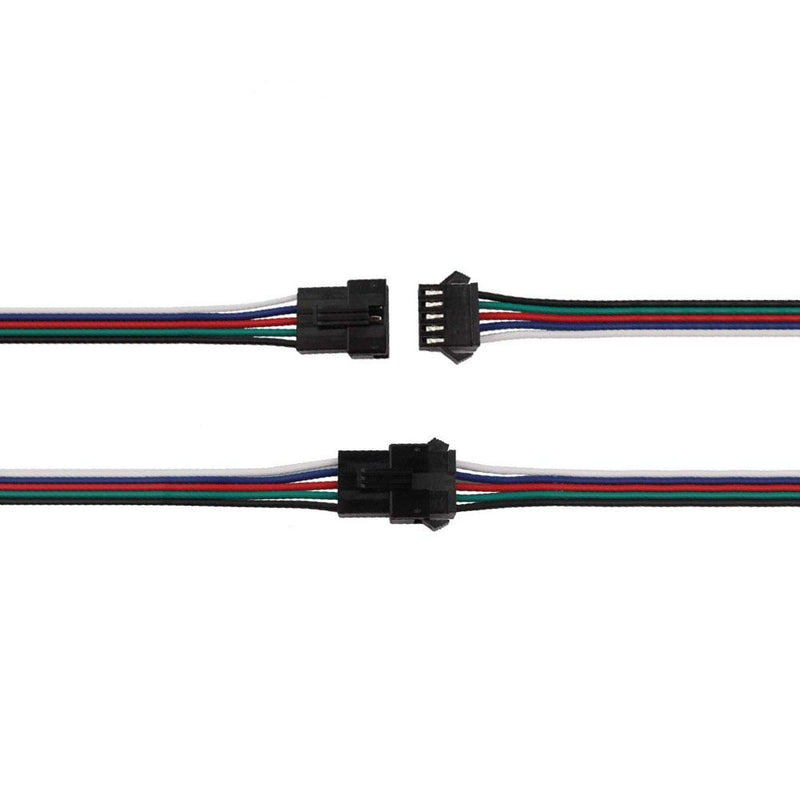 RGBW LED Male and Female Power Feeds - step-1-dezigns