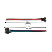RGBW LED Male and Female Power Feeds - step-1-dezigns