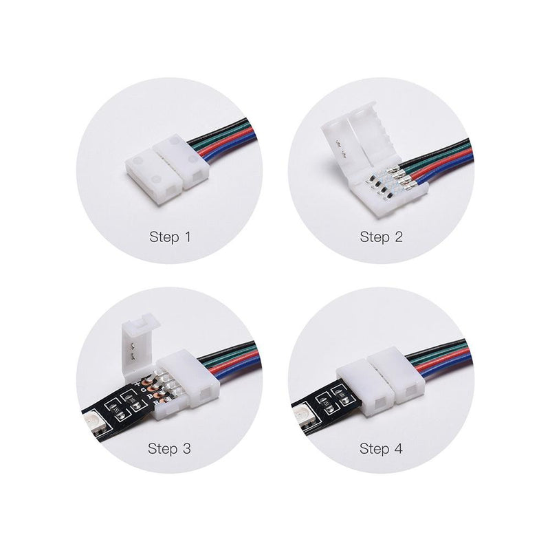 RGB LED Clip-On Splice Power Feed - step-1-dezigns