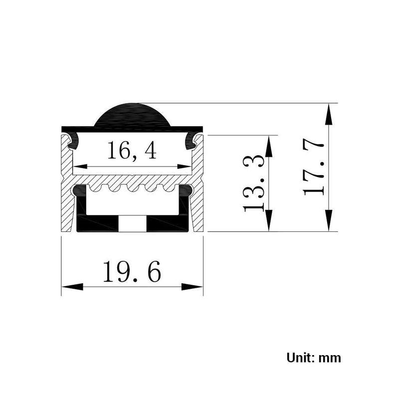 LED 30 Degree Wall Grazer Aluminum Channel - Elumalight
