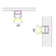 LED 30 Degree Wall Grazer Aluminum Channel - Elumalight