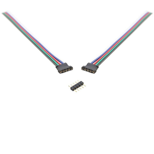 RGBW LED Extension Wires with 5 Pin Connectors - step-1-dezigns