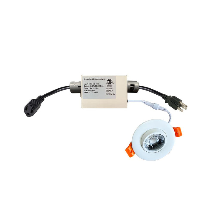 LED CCT Selectable Gimbal Downlight 8 Watt - Elumalight