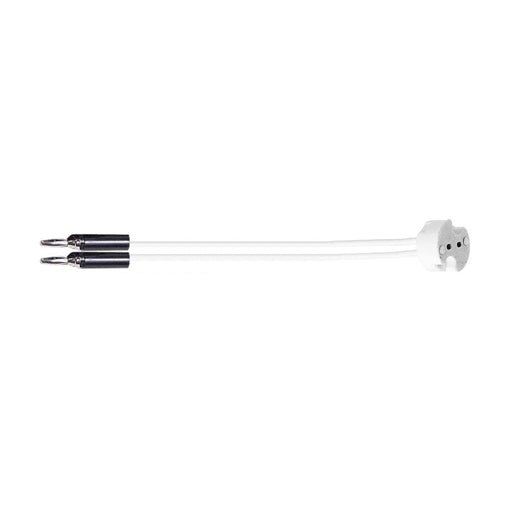 MR16 Round Lamp Socket with Male Banana Plug - step-1-dezigns