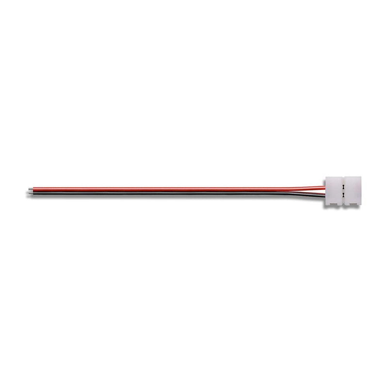 2-Pin Clip-On Connector LED Tape Power Feeds - 6 in - step-1-dezigns
