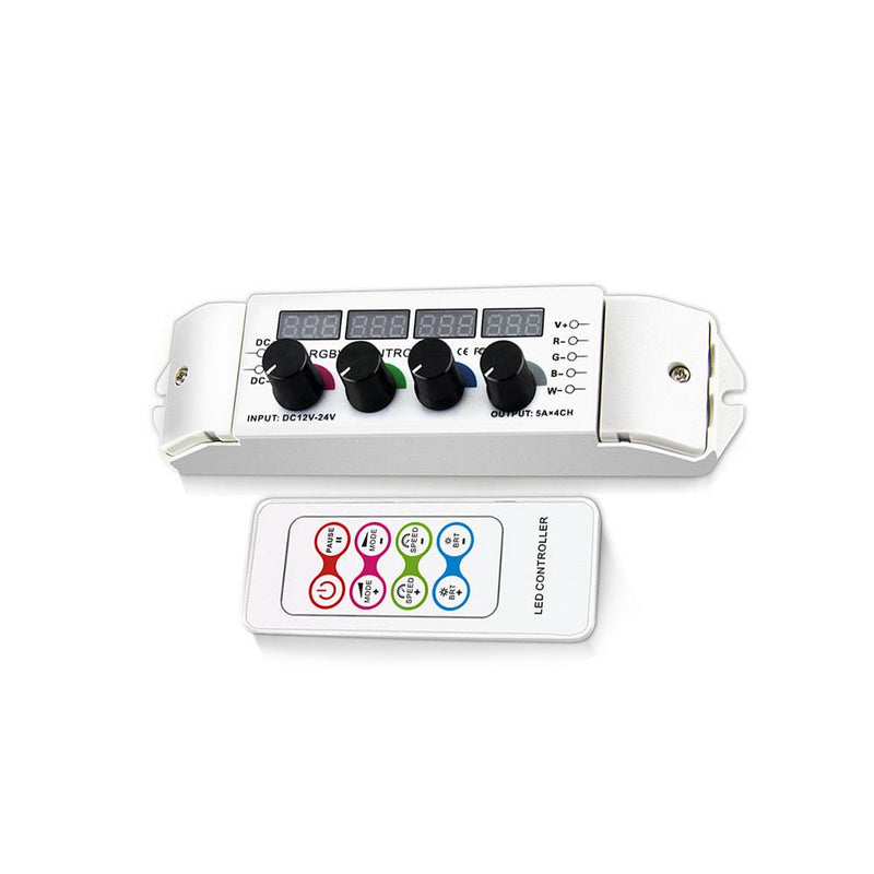LED RGBW Rotary Knob Controller with Remote - Elumalight