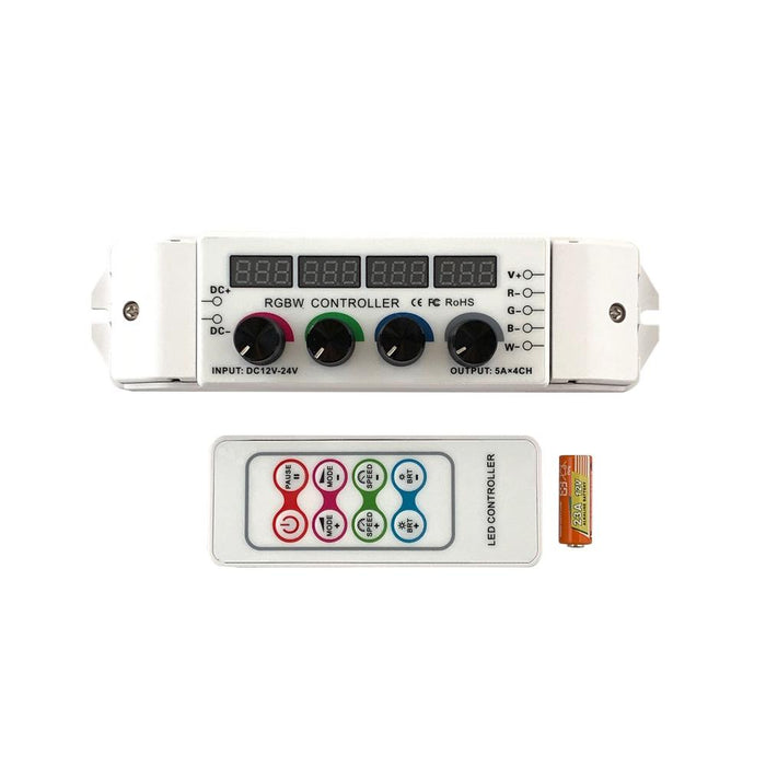 LED RGBW Rotary Knob Controller with Remote - Elumalight