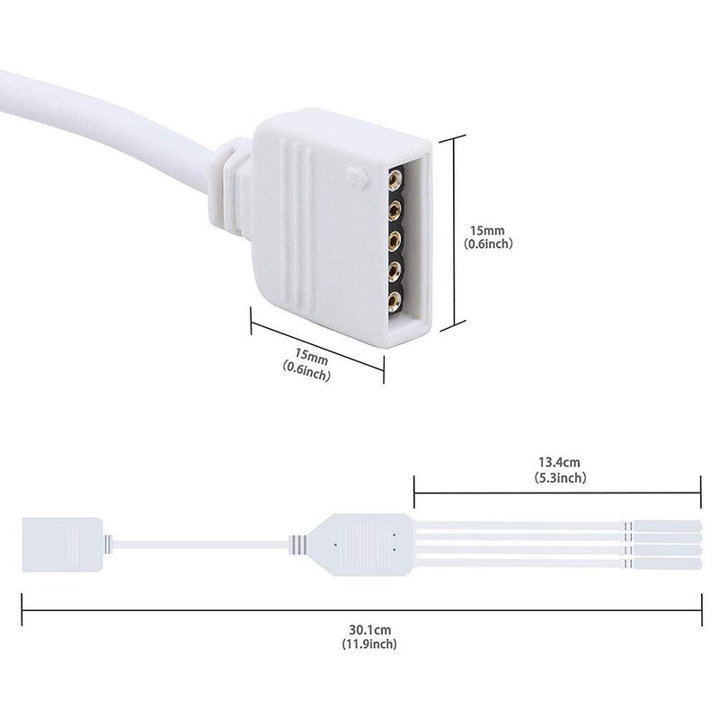 RGBW LED Splitter Cables with 5-Pin Connectors - step-1-dezigns