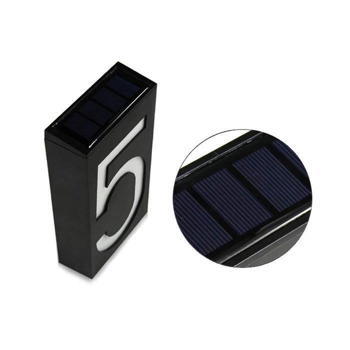 LED Solar Wall Number Lights | Elumalight