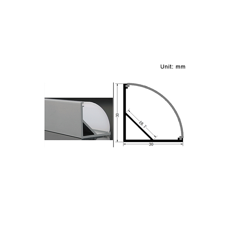 LED Full Angle Aluminum Channel 30 x 30