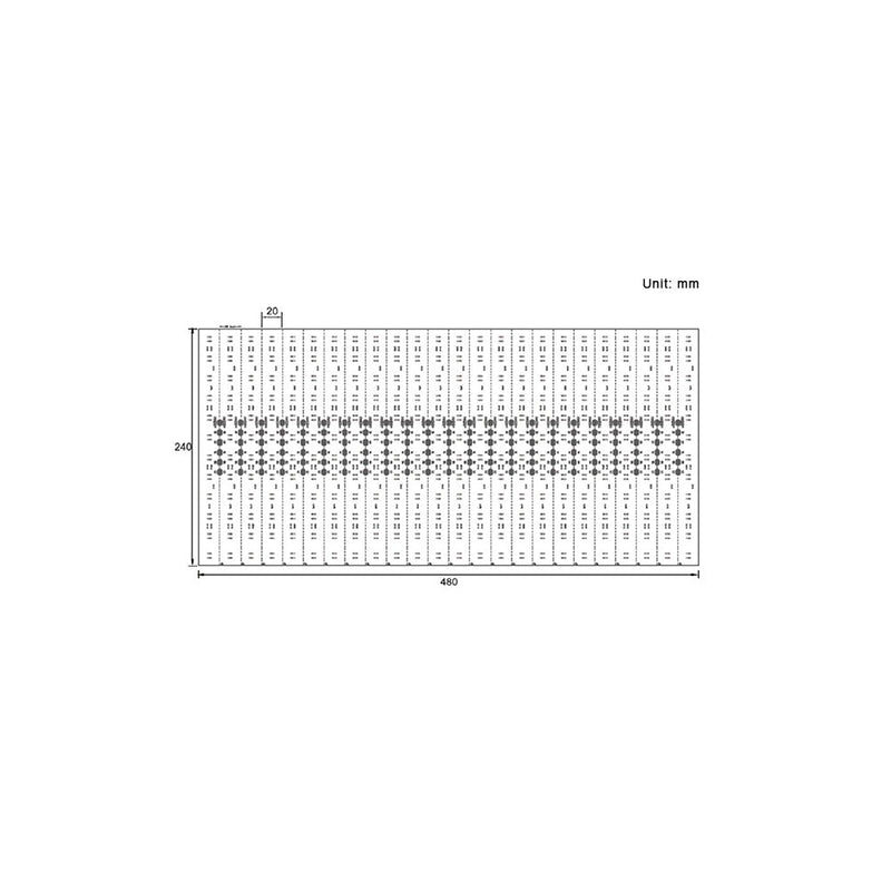 LED RGBCW-WW Flex Grid Light Sheet